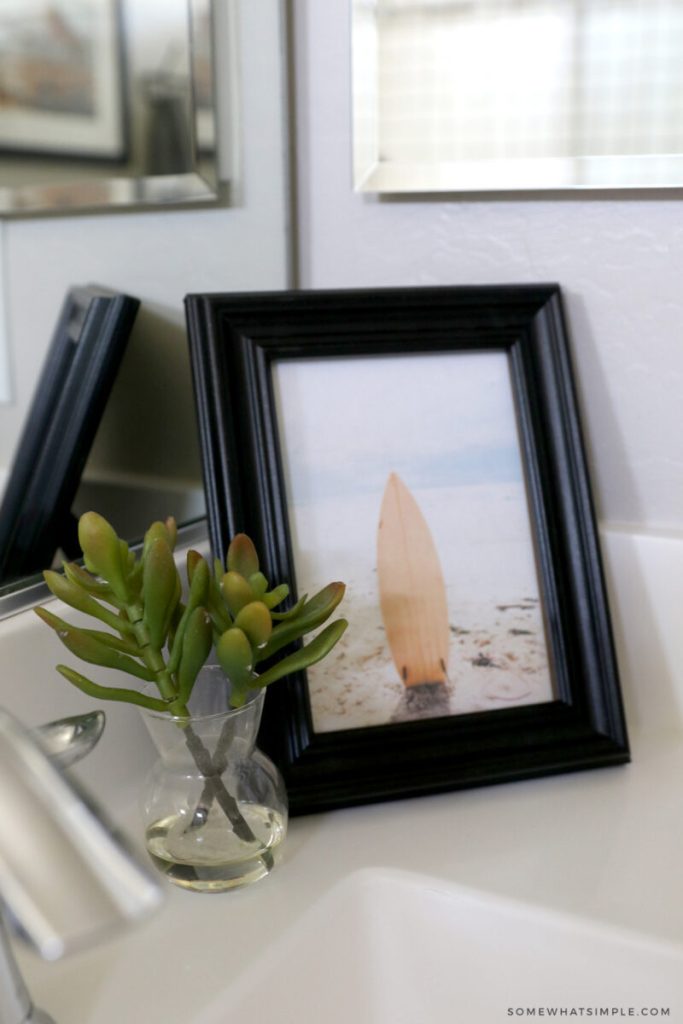 close up of a surfboard framed print