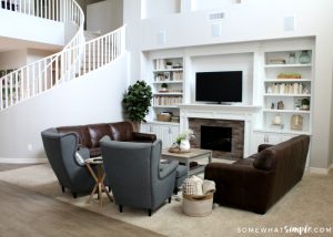 family room from behind