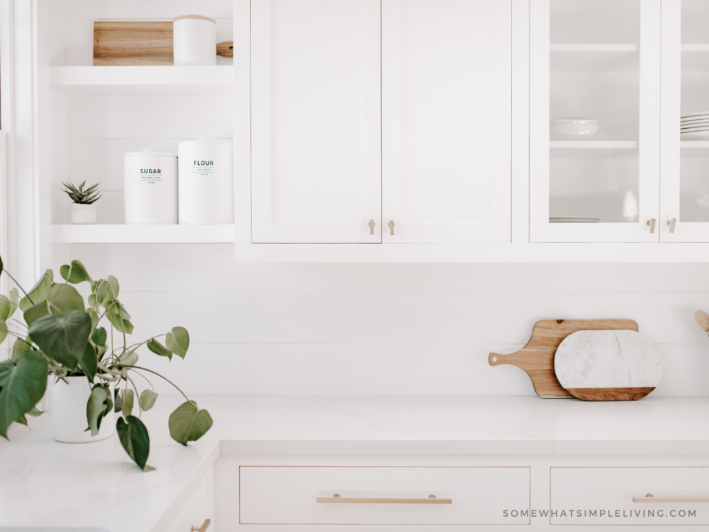 Clean white kitchen