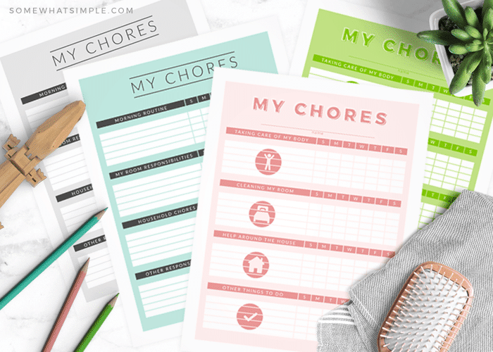 Printable Chore Charts for Kids