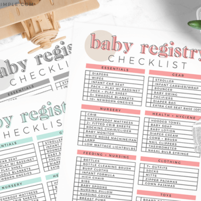 Free Baby Registry Checklist