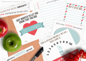 printable love notes to put in your kids lunches