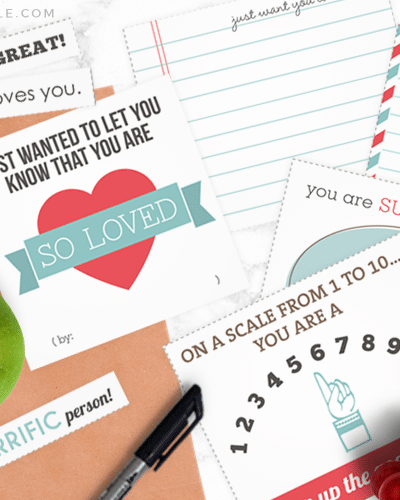 printable love notes to put in your kids lunches
