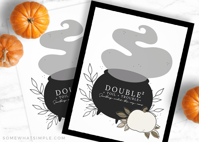 Halloween Printables - Double Double Toil and Trouble