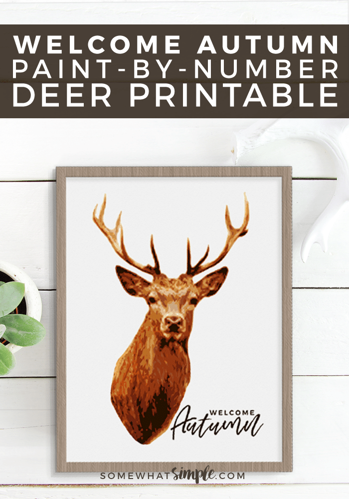 Deer Print Free Printable - from Somewhat Simple Living .com