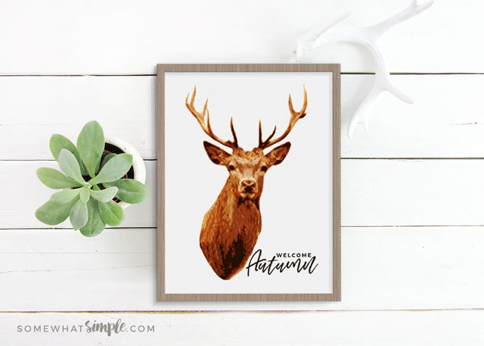 Deer Print Free Printable