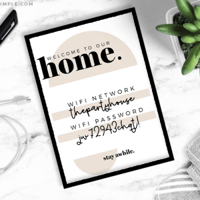 Guest Welcome Basket + Printables
