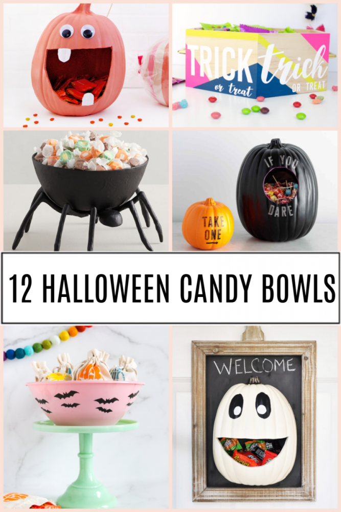 Alternative Trick or Treat Idea with a Candy Bowl Holder