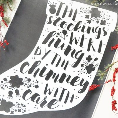 HUGE Christmas Stocking Printable Decor