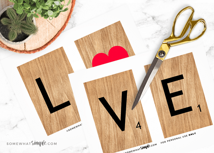 printable valentine decor l o v e scrabble tiles somewhat simple living