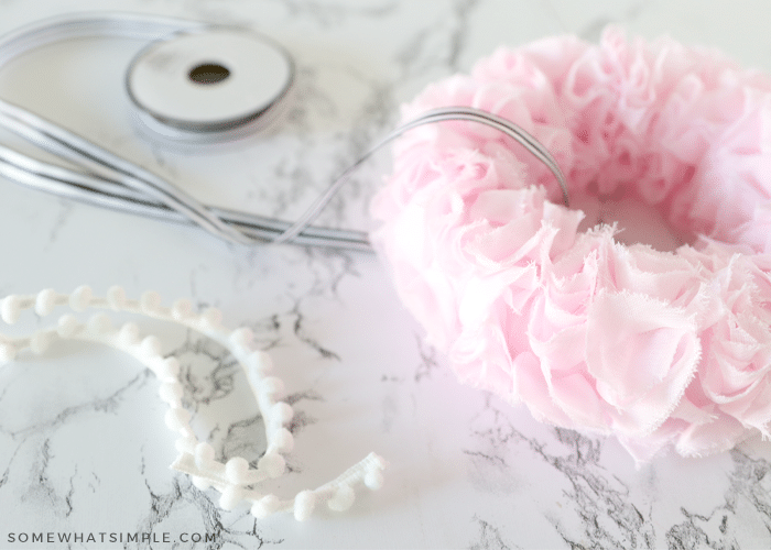 spools of ribbon laying on the counter