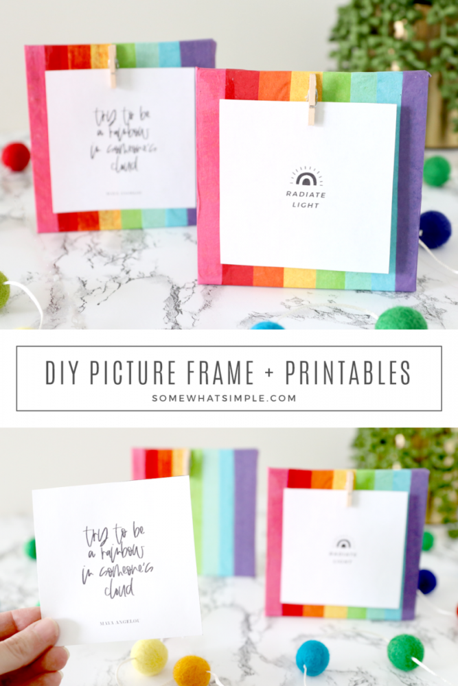 DIY Picture Frame tutorial step by step pictures