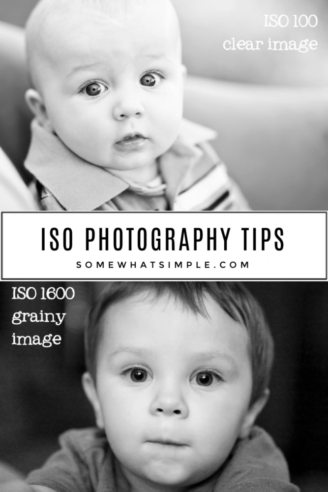 ISO collage with photography tips