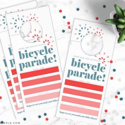 Fourth of July Bike Parade Invitation