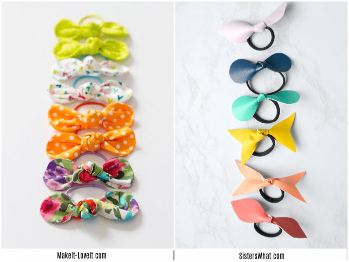 colorful line of bows