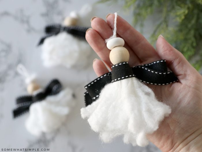 christmas ornament made from a tampon