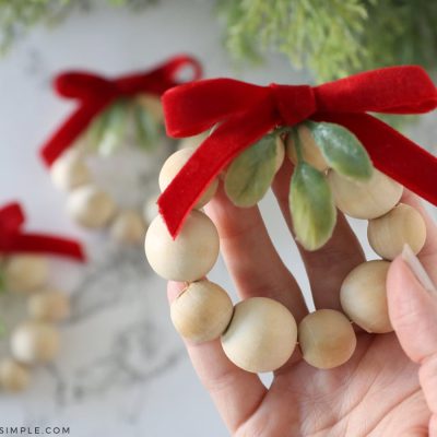 DIY Wood Bead Ornaments