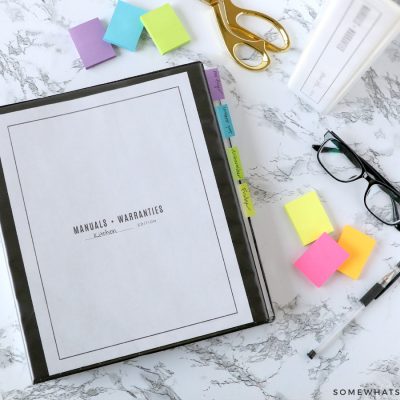 How to Organize Manuals and Warranties