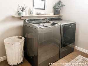 Updated laundry room styled