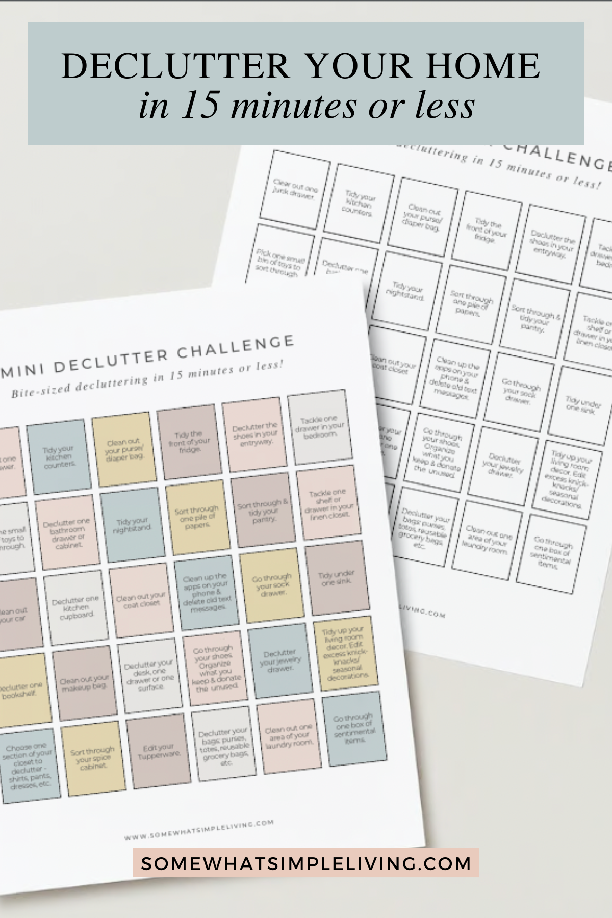 Mini Declutter Challenge: 30 Days to a Simpler, Clutter-Free Home