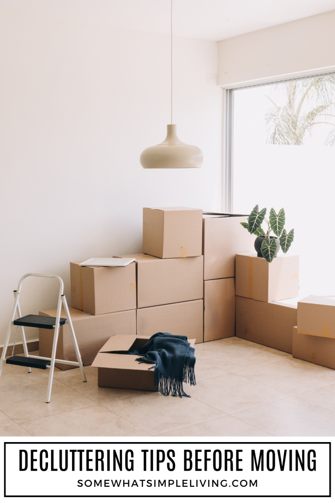 moving boxes in the corner of an empty room