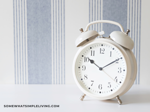 Clean Your House When You Don’t Have Time - White timer on a counter