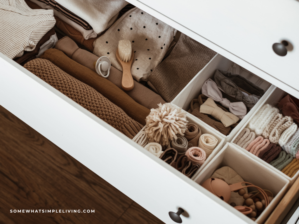 organized drawers with dividers