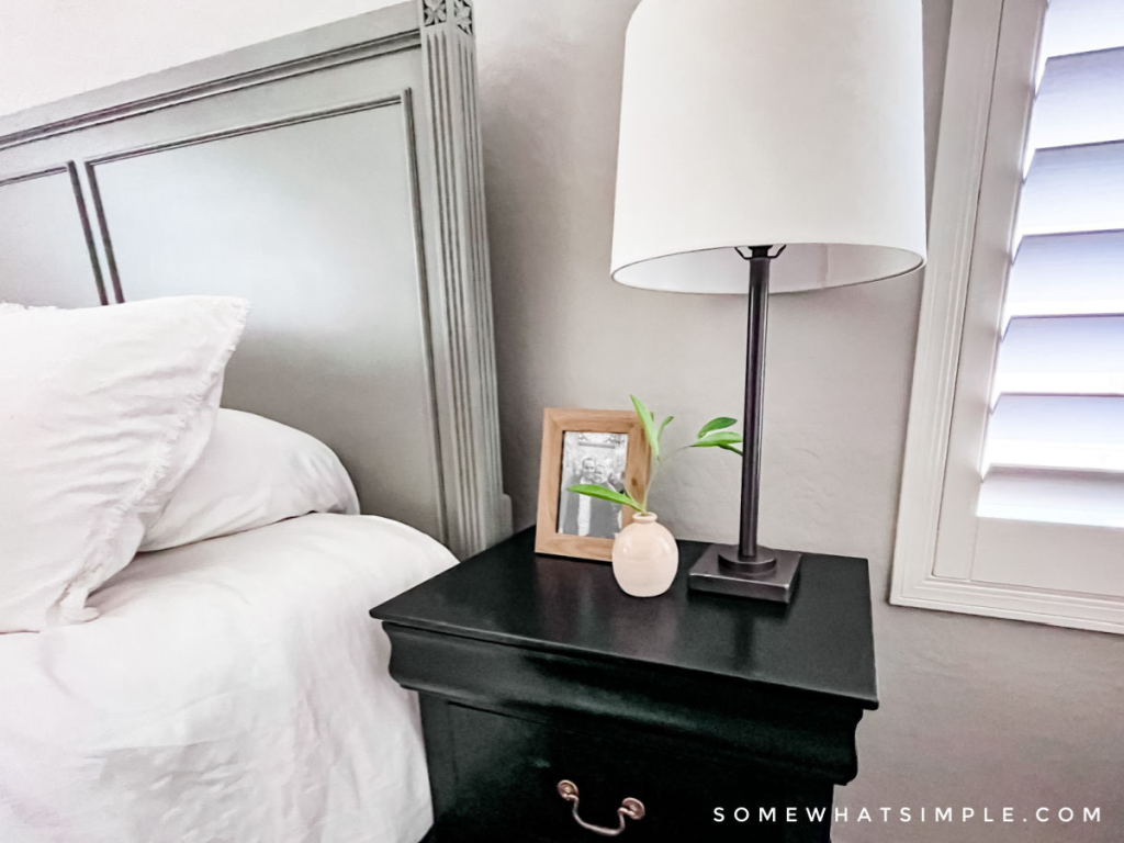 primary bedroom nightstand