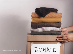 donation box filled with clothes