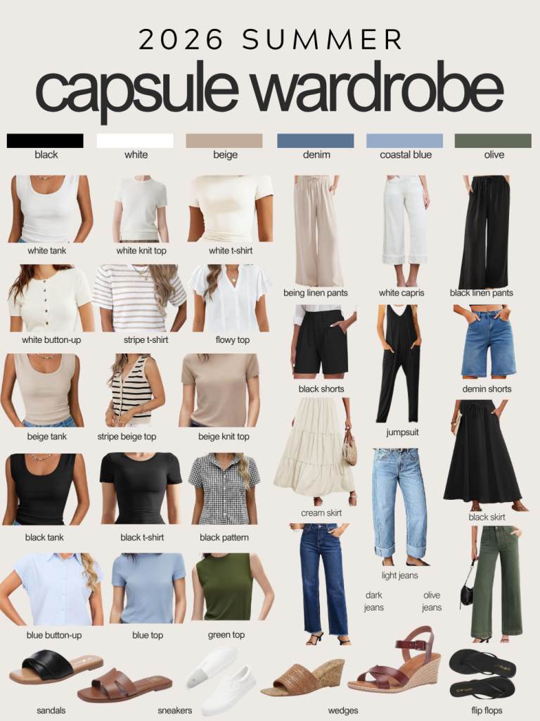 Capsule Wardrobe for the Summer