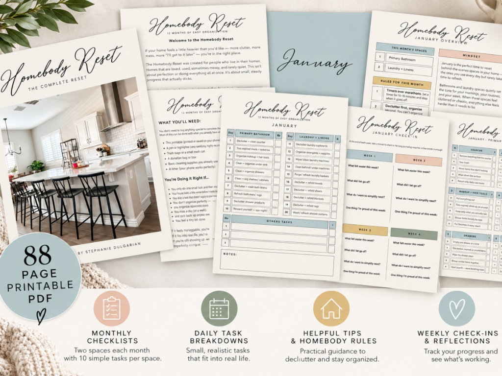 Homebody Reset - Complete Set laid out
